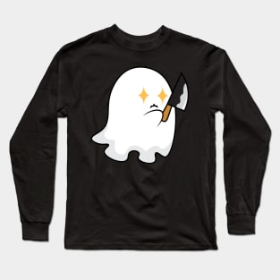 Halloween ghost knife Long Sleeve T-Shirt